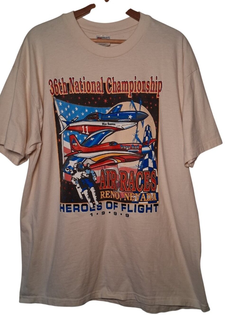Vintage Reno Nevada Air Races Shirt XL 36th National Championship 1999 Flight